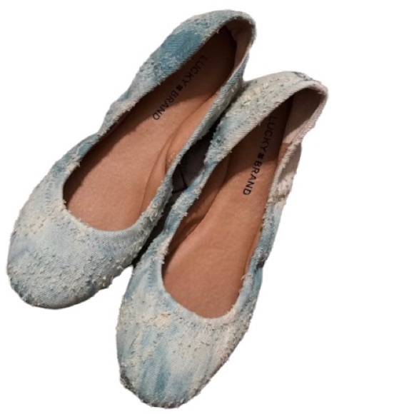 Lucky Brand denim flats - Picture 1 of 4